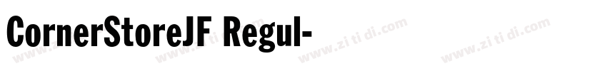 CornerStoreJF Regul字体转换